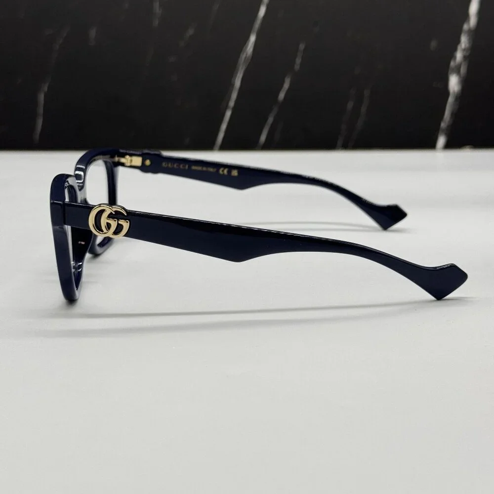 NEW GUCCI GG1536O 011 BLUE WOMEN EYEGLASSES GUCCI